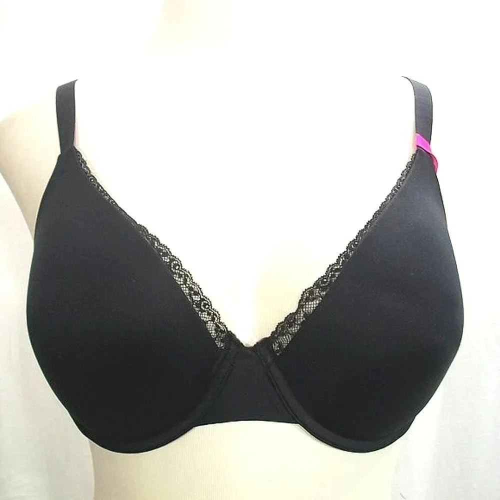 36DD Maidenform Comfortβ Devotion Extra Cover UW Bra Black NWT